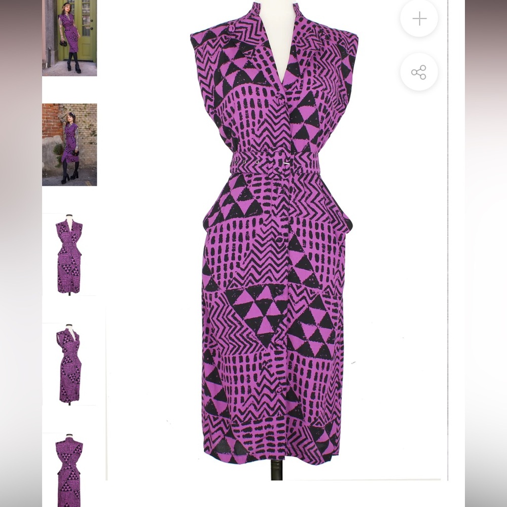 BLACK Trashy Diva 80s Lady Dress